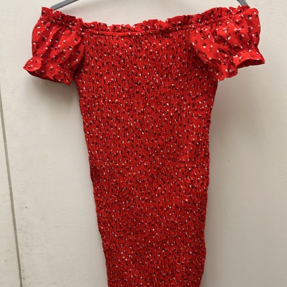 Polly Off The Shoulder Ruched Sundress Size 2 - Picture 14 of 16